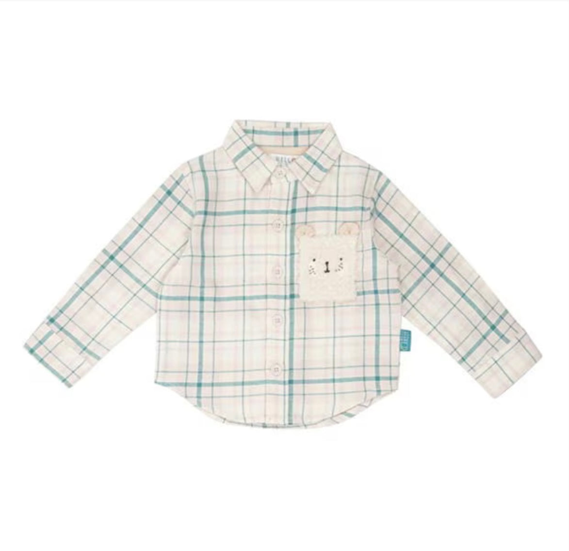 Bear Pocket & Plaid Set