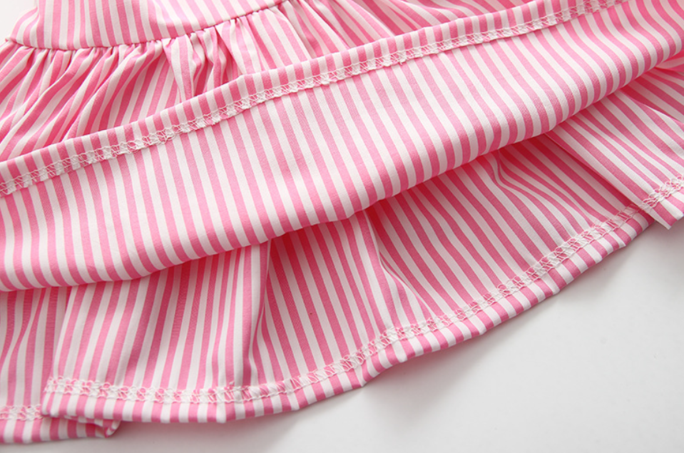Summer Baby Girl Outfit – Back Bow Top & Shorts Set for Toddlers