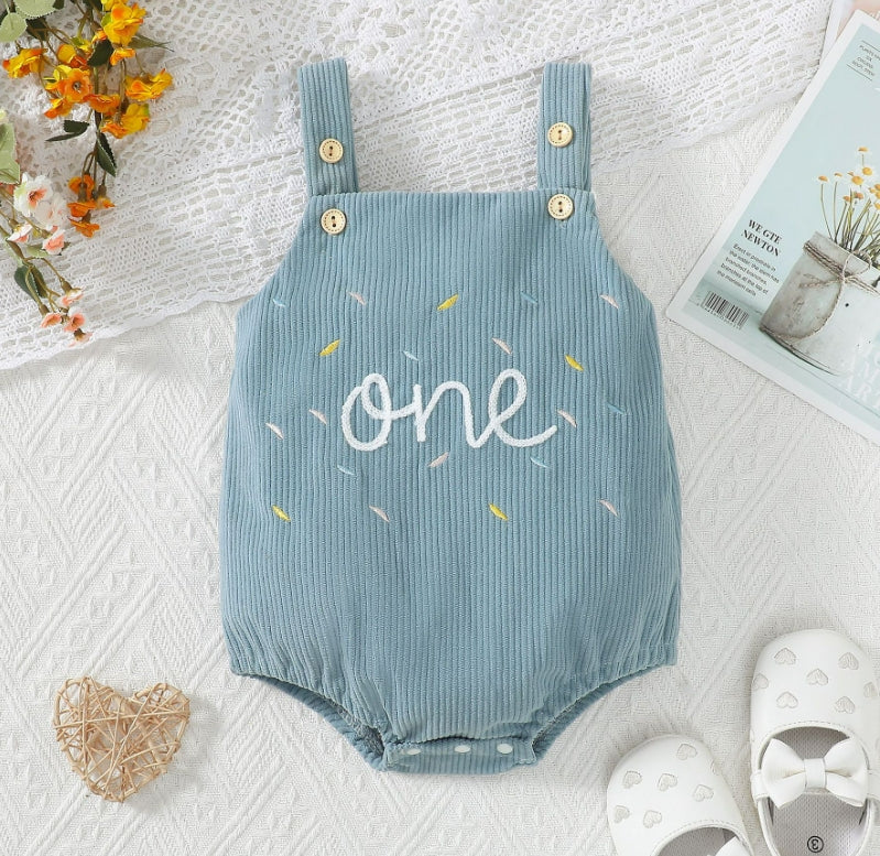 Summer Cotton Halter Pajama Romper – Embroidered Triangle Crawling Suit for Babies