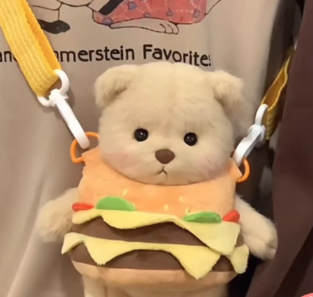 Handmade Jointed Bear Plush Doll – 30cm Soft Toy with Baby Clothes (Medium Size)