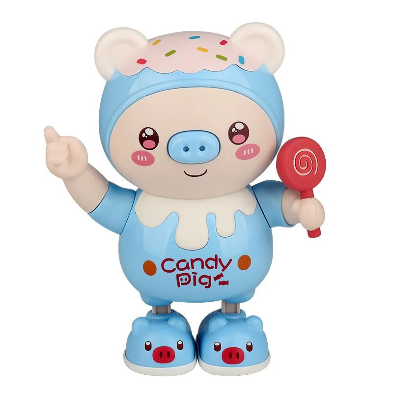 Dancing Pig Electronic Toy – Light-Up Cartoon Pet with Music for Kids