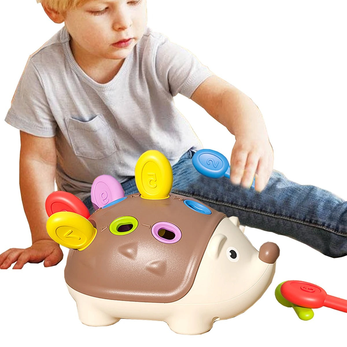 Montessori Hedgehog Toy – Fine Motor & Sensory Development for Babies