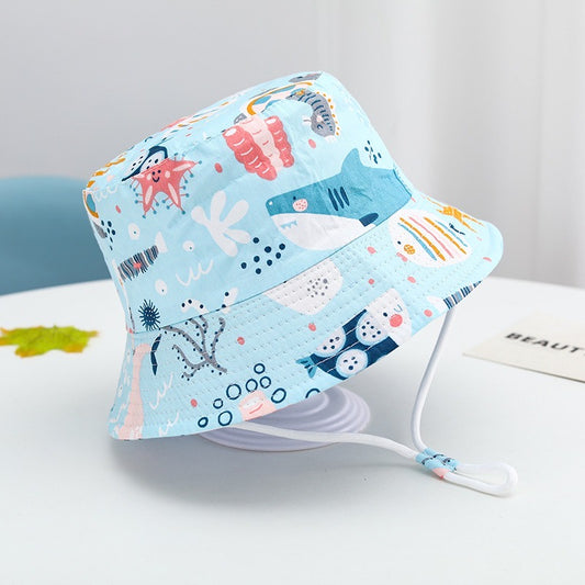 Ocean Adventure Baby Sun Hat – Adjustable Strap