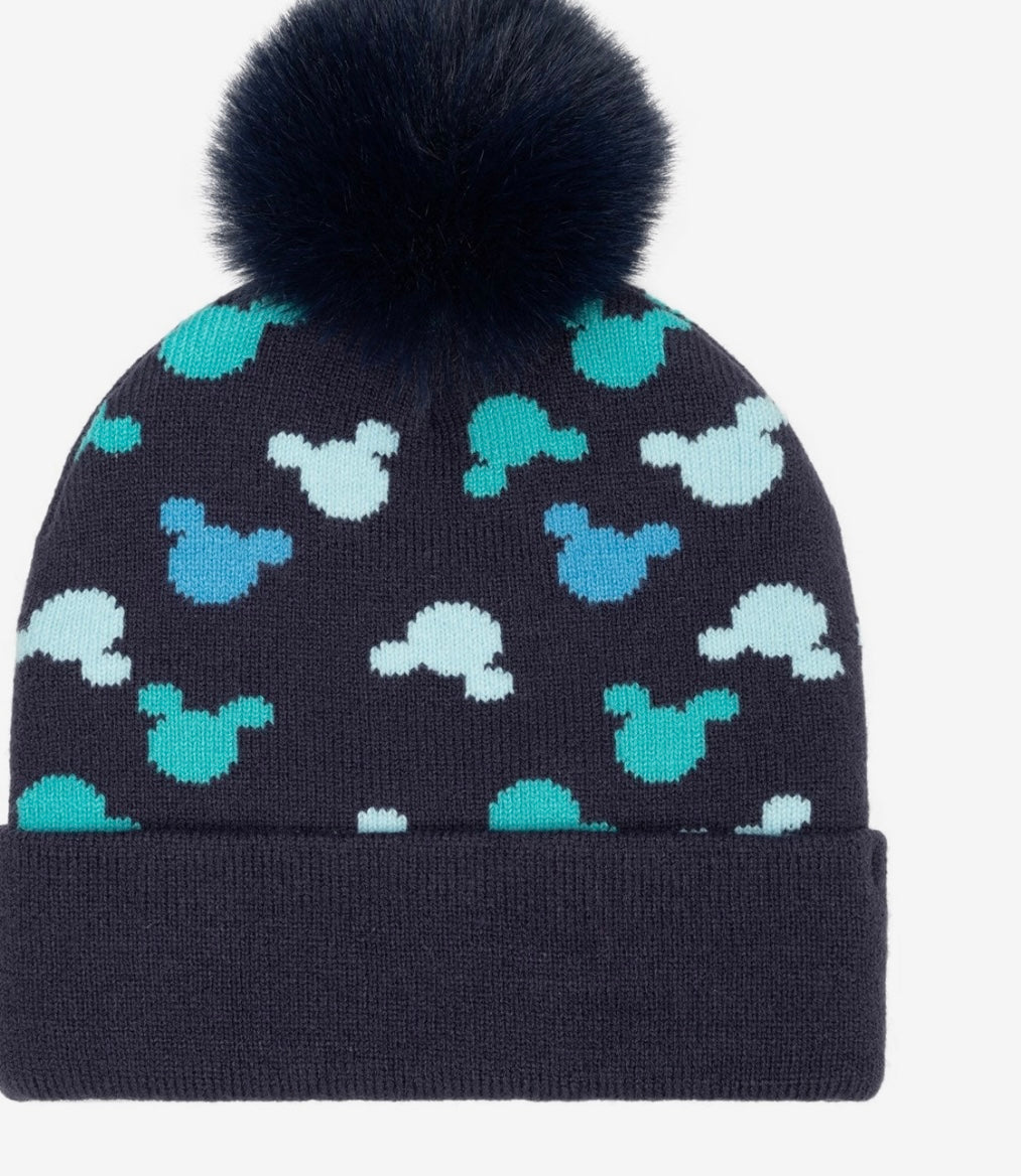 Navy Mouse Winter Set – Hat, Mittens & Scarf