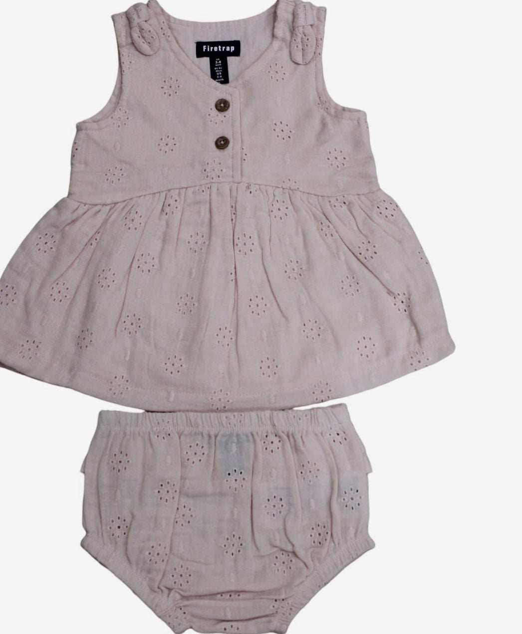 Blush Broderie Dress Set