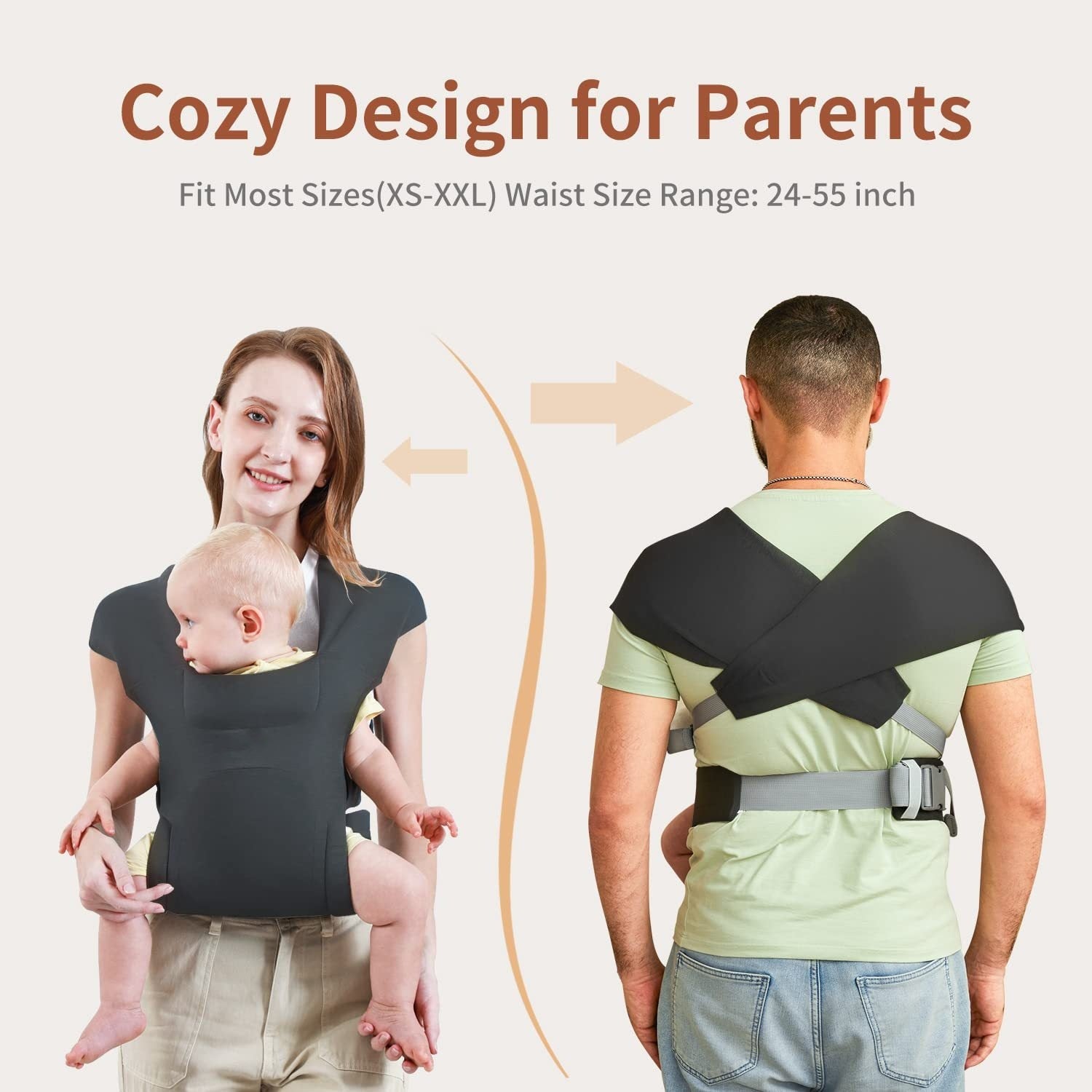 Cross-Body Baby Sling – Easy Outing Carrier