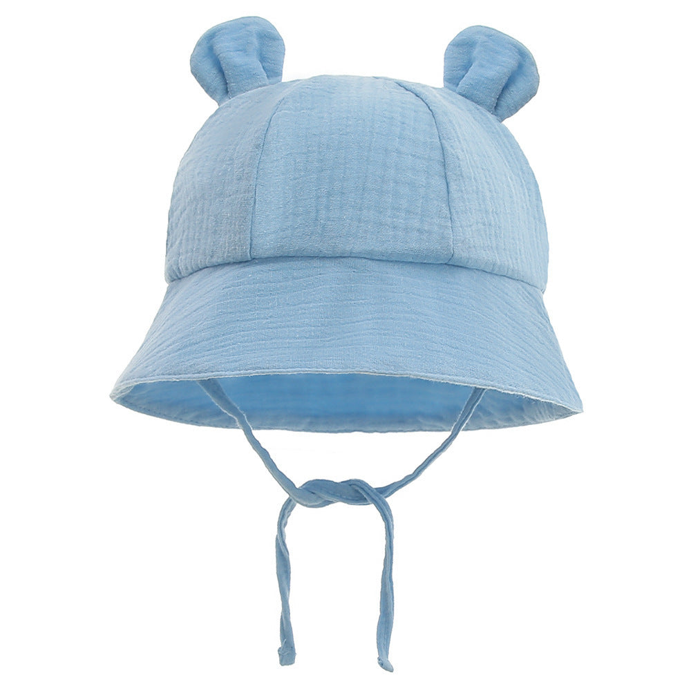 Muslin Baby Sun Hat – Lightweight Summer Bucket Cap