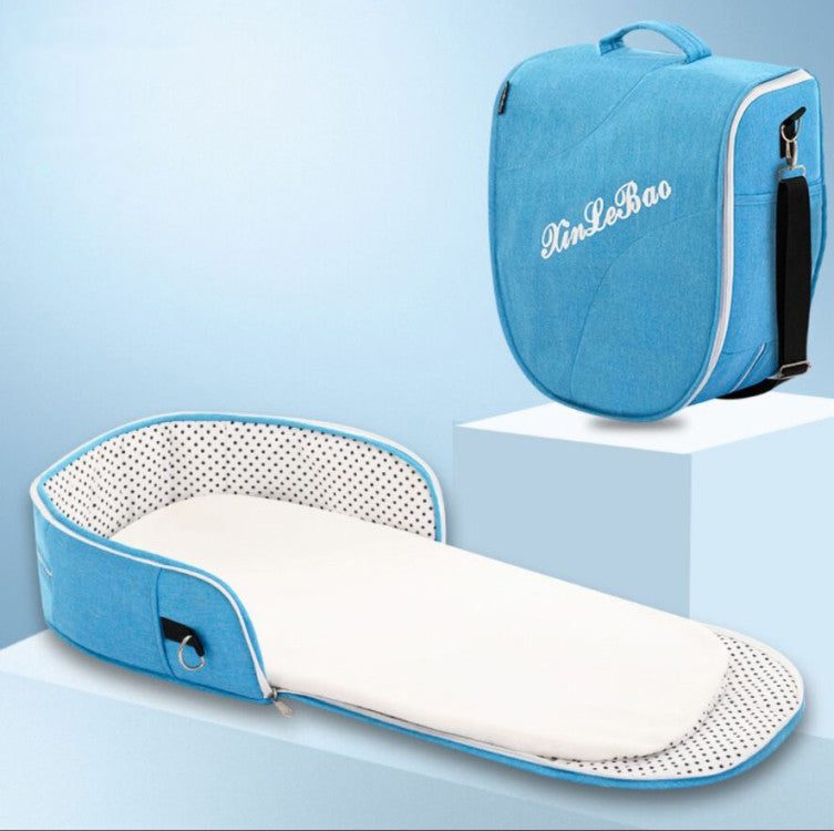 Portable Foldable Baby Crib with Mosquito Net – Multifunctional Bed-in-Bed for Newborns