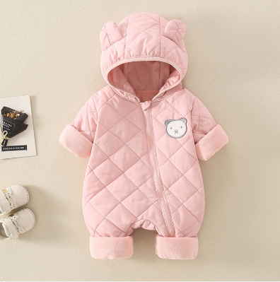 Thick Cotton Baby Jumpsuit for Autumn & Winter – Warm Outdoor Romper for Newborns