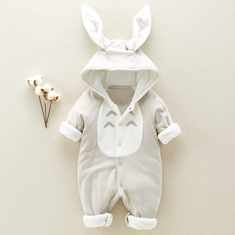 Cotton Dragon Cat Baby Jumpsuit – Newborn Romper with Hat (Climbing Suit)