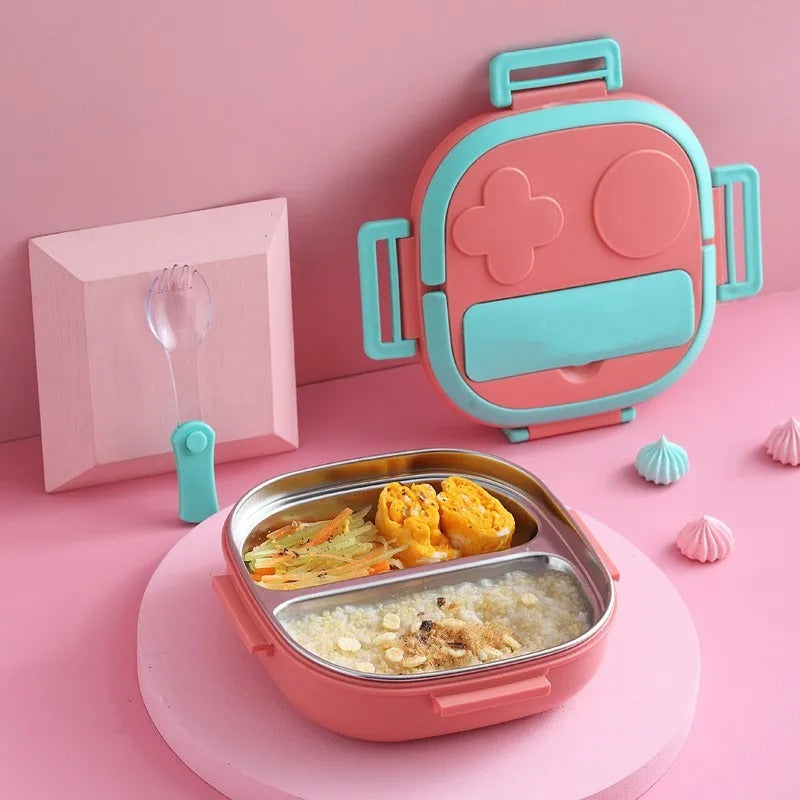 Portable Stainless Steel Bento Lunch Box – For Kids, Students & Outdoor Adventures