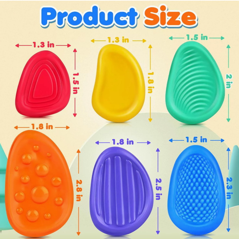 Sensory Worry Stone – Soft Silicone Fidget Toy for Kids