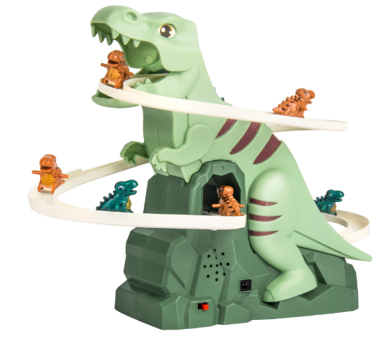 Dinosaur Slide Track Toy – Electric Puzzle Car Adventure for Kids (Birthday Gift Idea)