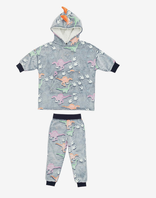 Dino Roar Fleece Hoodie Set