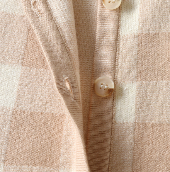 Checkered Knit Baby Jumpsuit – INS-Inspired Soft Core Yarn Romper for Spring & Autumn