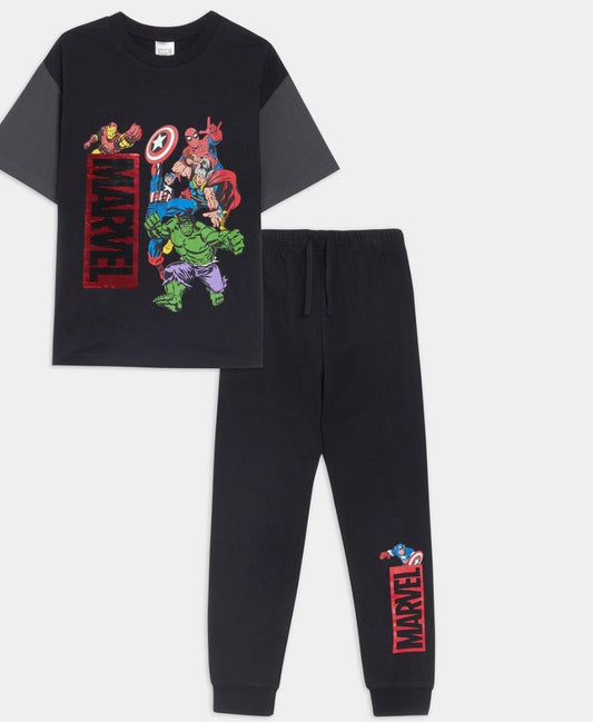 Marvel Heroes Black Tracksuit Set
