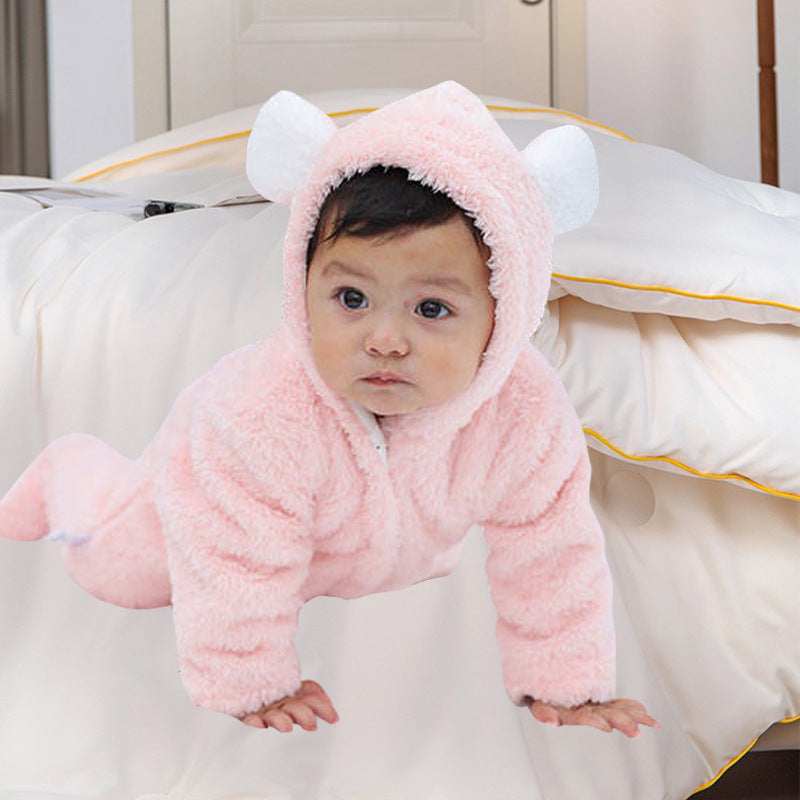Winter Fleece Baby Romper – Warm Animal Costume Jumpsuit (Newborn to Toddler)