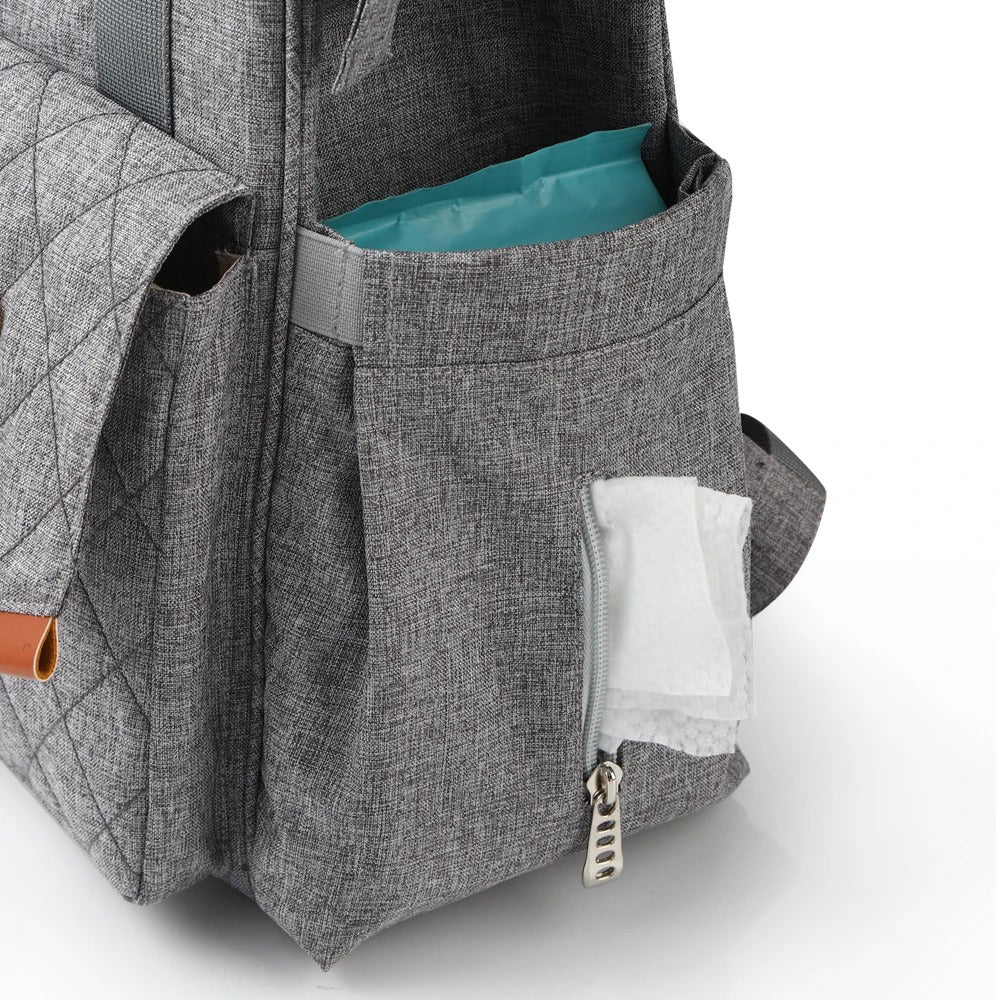 Fashion Diaper Backpack – Maternity Travel Bag with Stroller Straps & Changing Pad