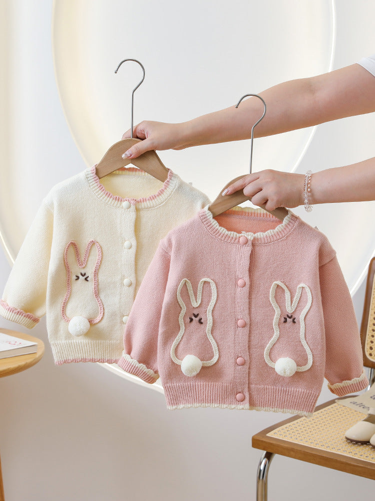 Baby Jacquard Knit Cardigan with Faux Pocket – Soft & Stylish