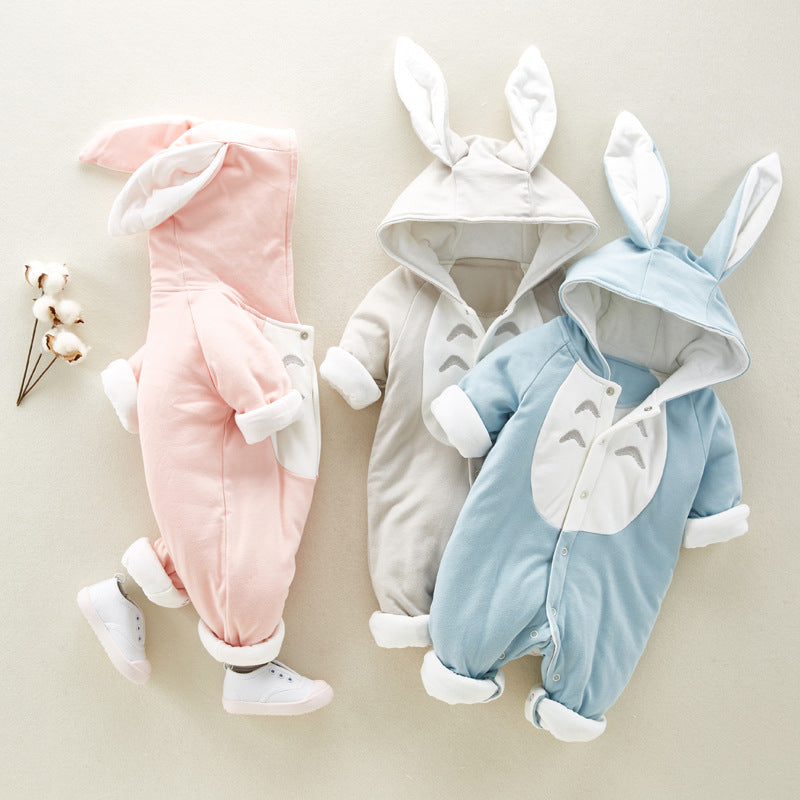 Cotton Dragon Cat Baby Jumpsuit – Newborn Romper with Hat (Climbing Suit)
