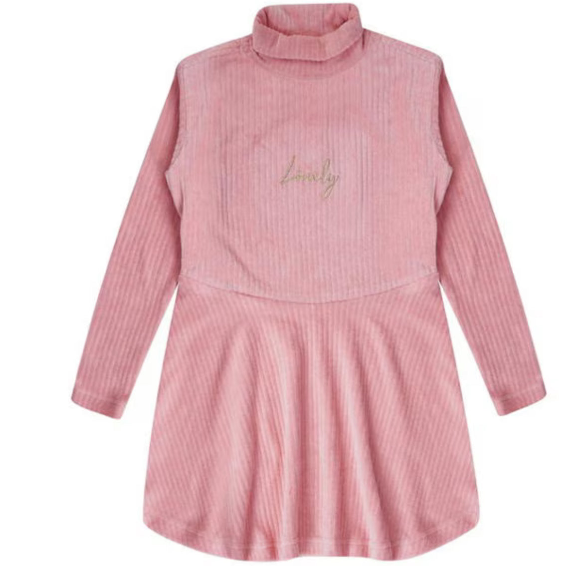 Lovely Pink Cord Dress