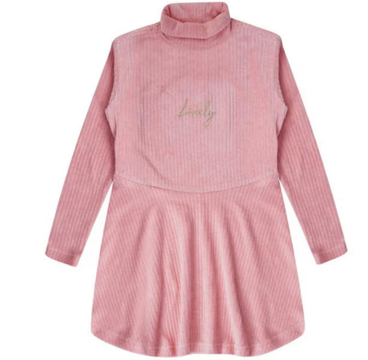 Lovely Pink Cord Dress