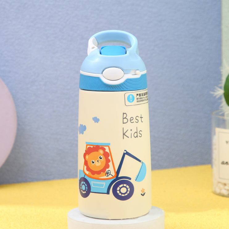 Cute Water Bottle – 316 Stainless Steel Kids Cup with Bounce Lid