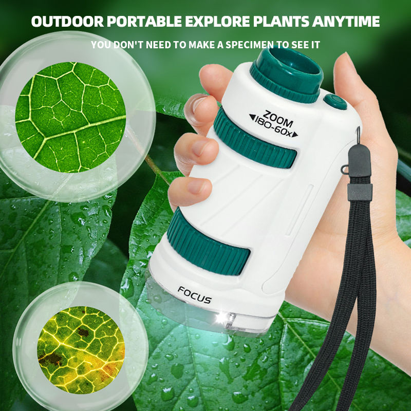 Children’s Handheld Microscope – Portable Science Set for Young Explorers