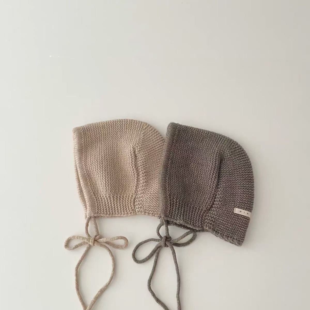 Knitted Patch Beanie – Korean Style Winter Hat