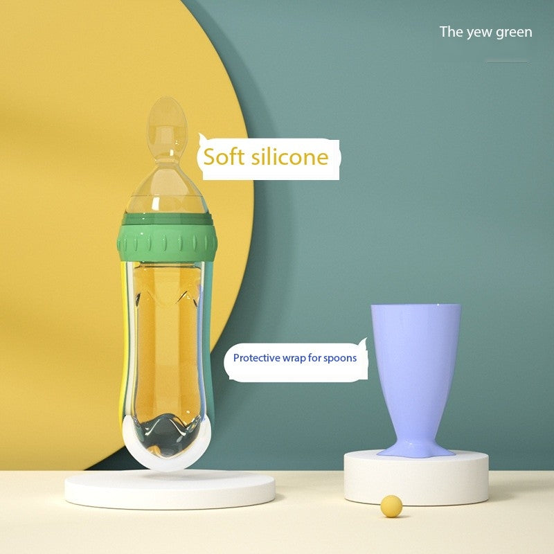 Squeeze Silicone Feeding Spoon – Rice Paste Dispenser