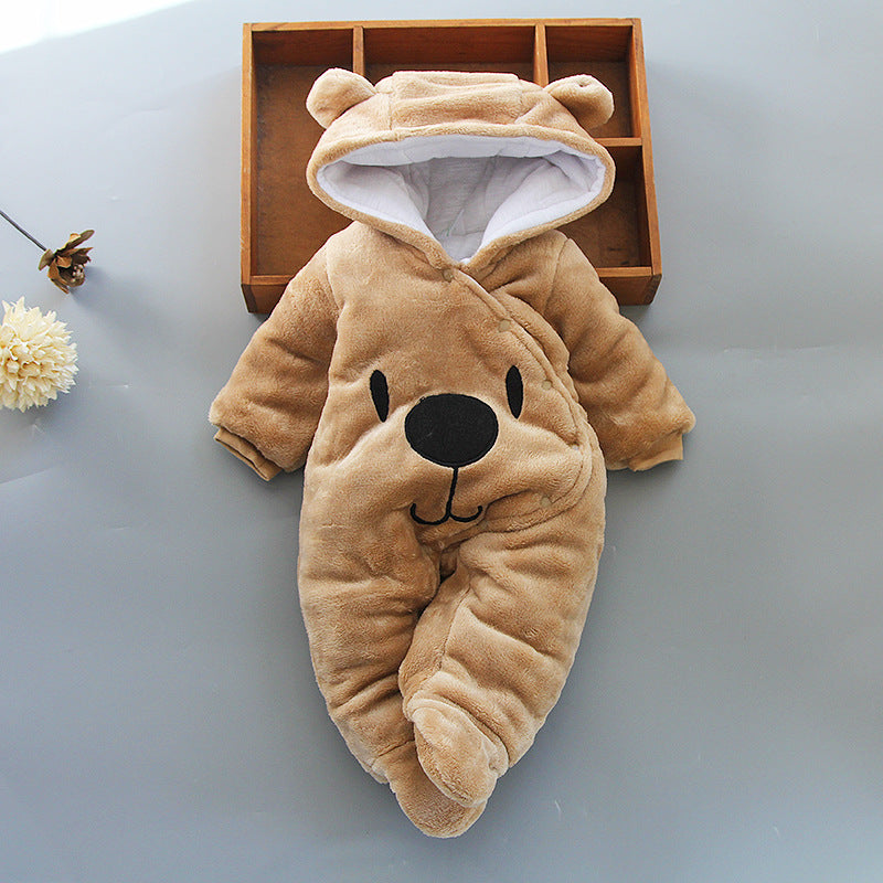 Cozy Baby Jumpsuit – Thick Autumn & Winter Romper for Boys and Girls