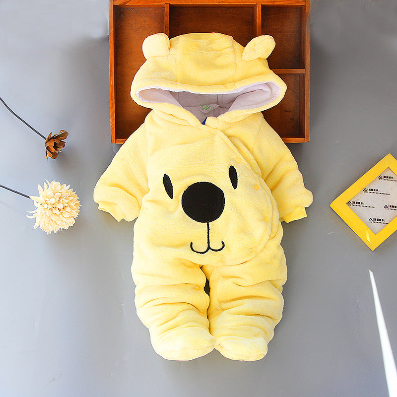 Cozy Baby Jumpsuit – Thick Autumn & Winter Romper for Boys and Girls