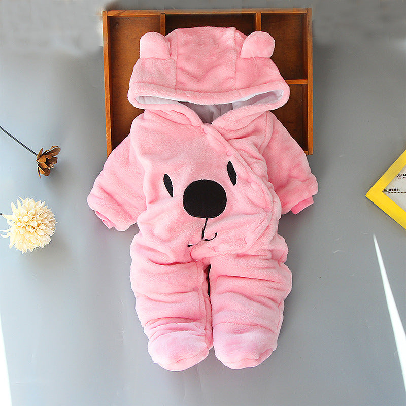 Cozy Baby Jumpsuit – Thick Autumn & Winter Romper for Boys and Girls