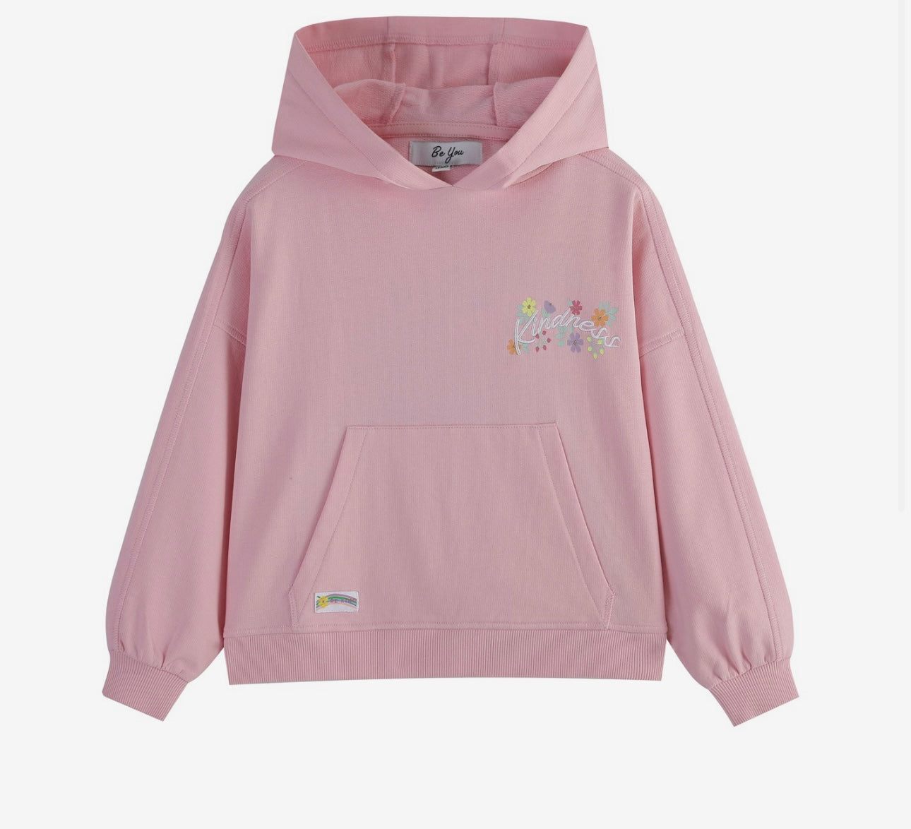 Kindness & Flowers Hoodie Set – Pink