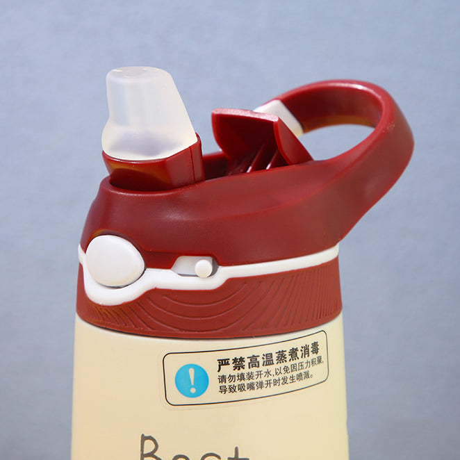 Cute Water Bottle – 316 Stainless Steel Kids Cup with Bounce Lid