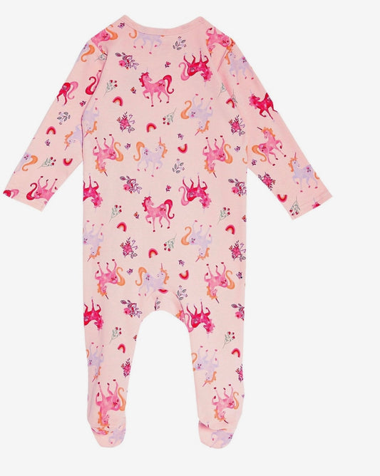 Unicorn Baby Sleepsuit & Plush Toy Set – Pink Magic