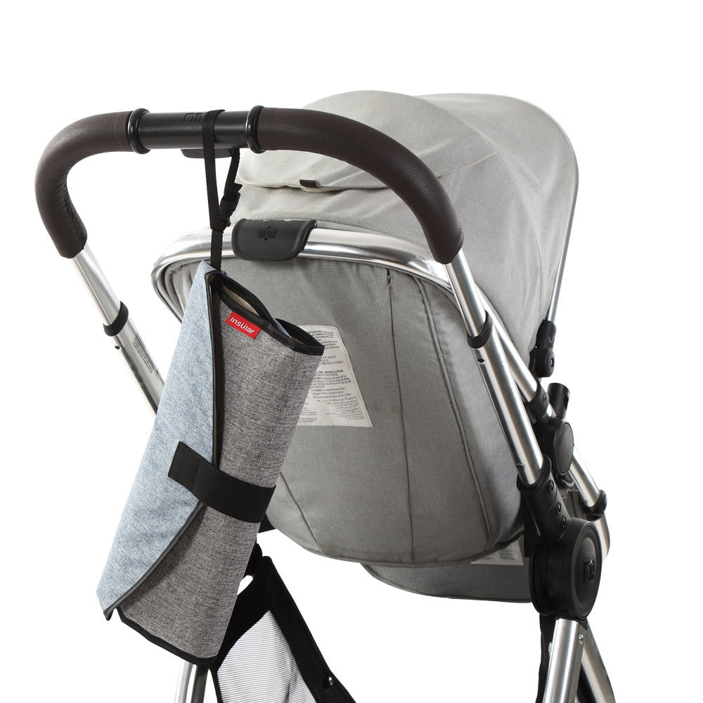 2-in-1 Portable Baby Changing Mat – Waterproof Diaper Pad with Storage Pocket