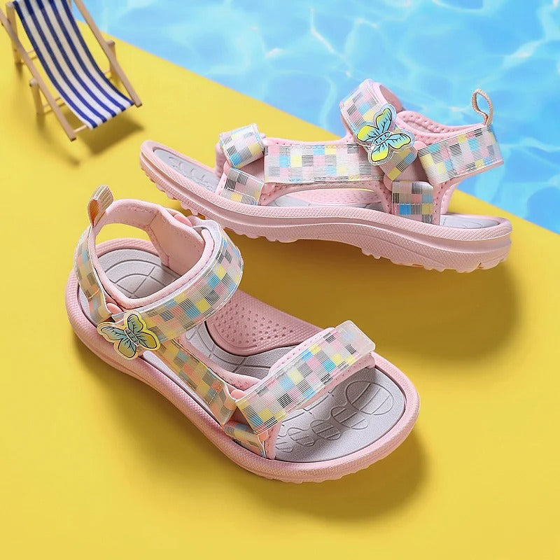 Summer Pearl Princess Sandals – Non-Slip Shoes for Baby Girls