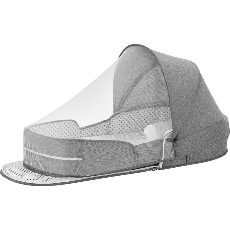 Portable Foldable Baby Crib with Mosquito Net – Multifunctional Bed-in-Bed for Newborns