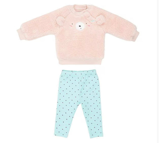 Teddy Days Set – Fluffy Top + Leggings