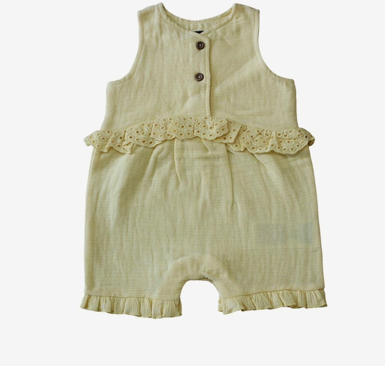 Lemon Ruffle Romper Set
