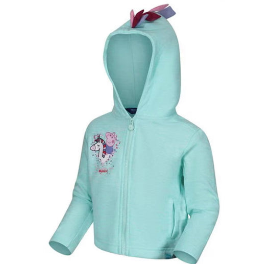Peppa Pig Unicorn Zip-Up Hoodie – Mint Green