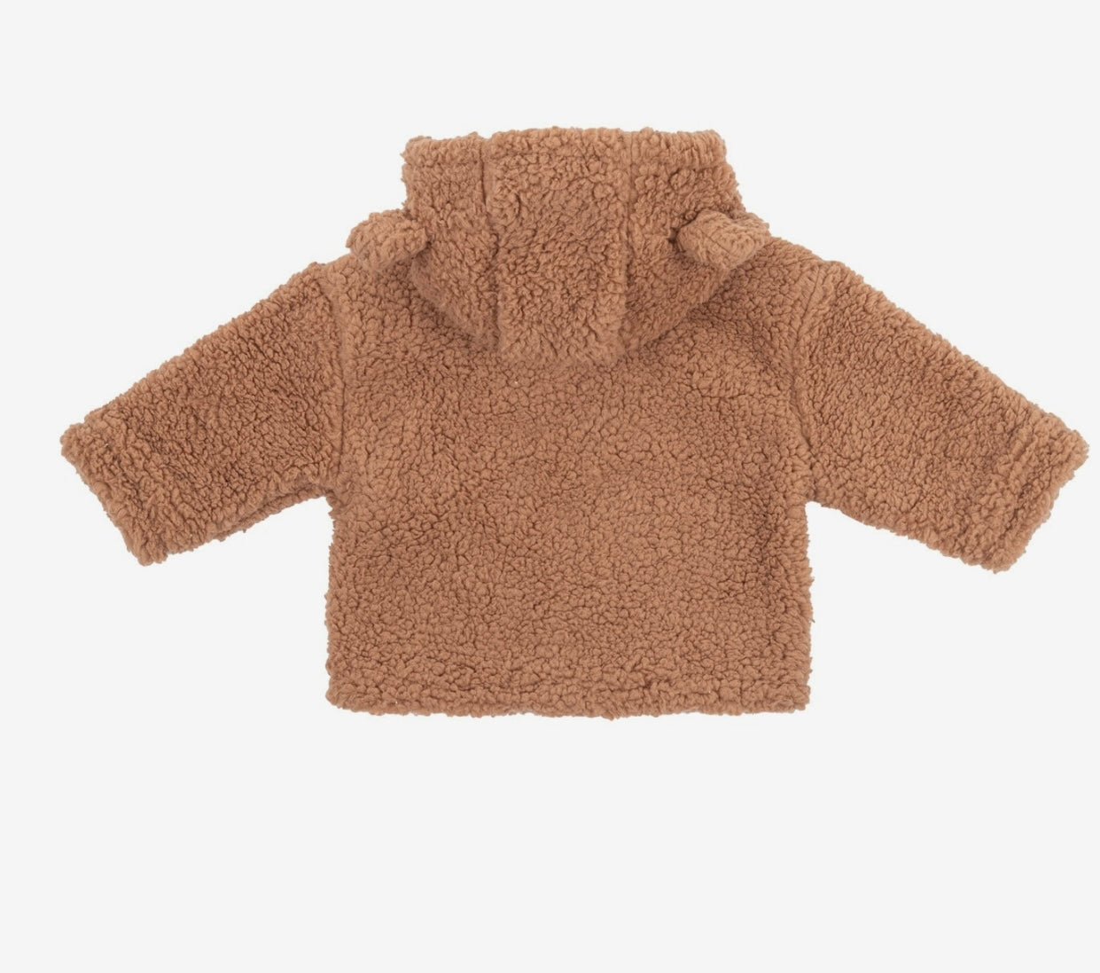 Teddy Face Fleece Jacket – Caramel Brown