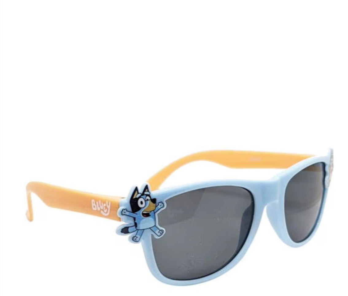 Bluey & Bingo Kids’ Sunglasses – Sky Blue Edition