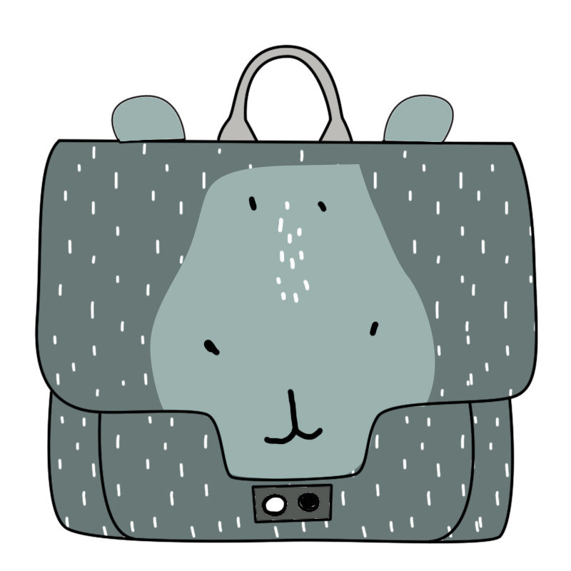2023 Cute Animal Canvas Schoolbag – Small Kindergarten Backpack for Boys & Girls