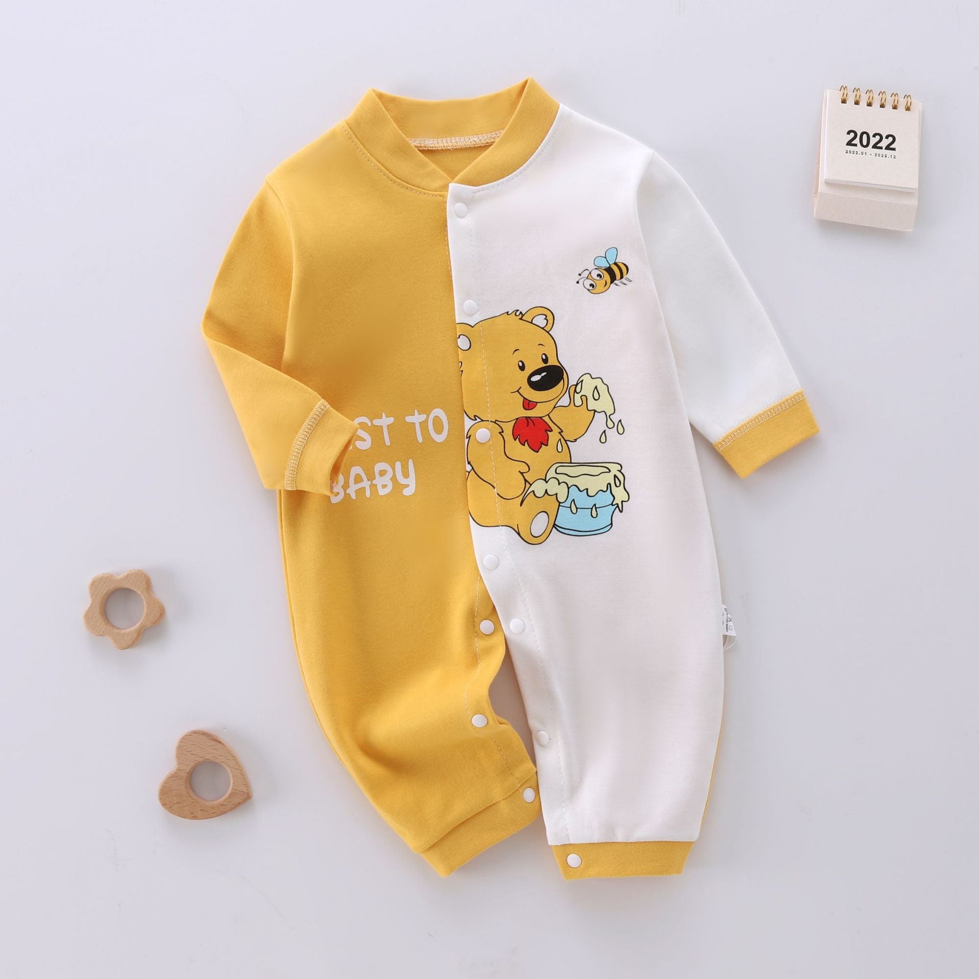 Autumn & Winter Baby Onesie – Long-Sleeved Combed Cotton Romper for Boys & Girls