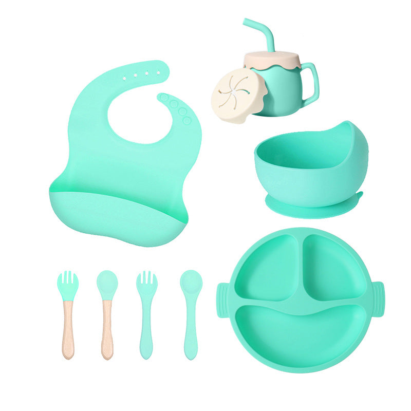 Silicone Divided Baby Plate – 3-Compartment Feeding Set for Toddlers