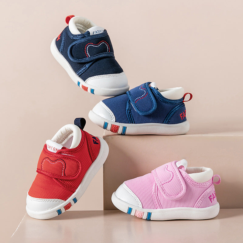 Toddler Walking Shoes – Soft Sole, Anti-Slip & Anti-Kick Velcro Shoes for Boys & Girls (1–3 Years)