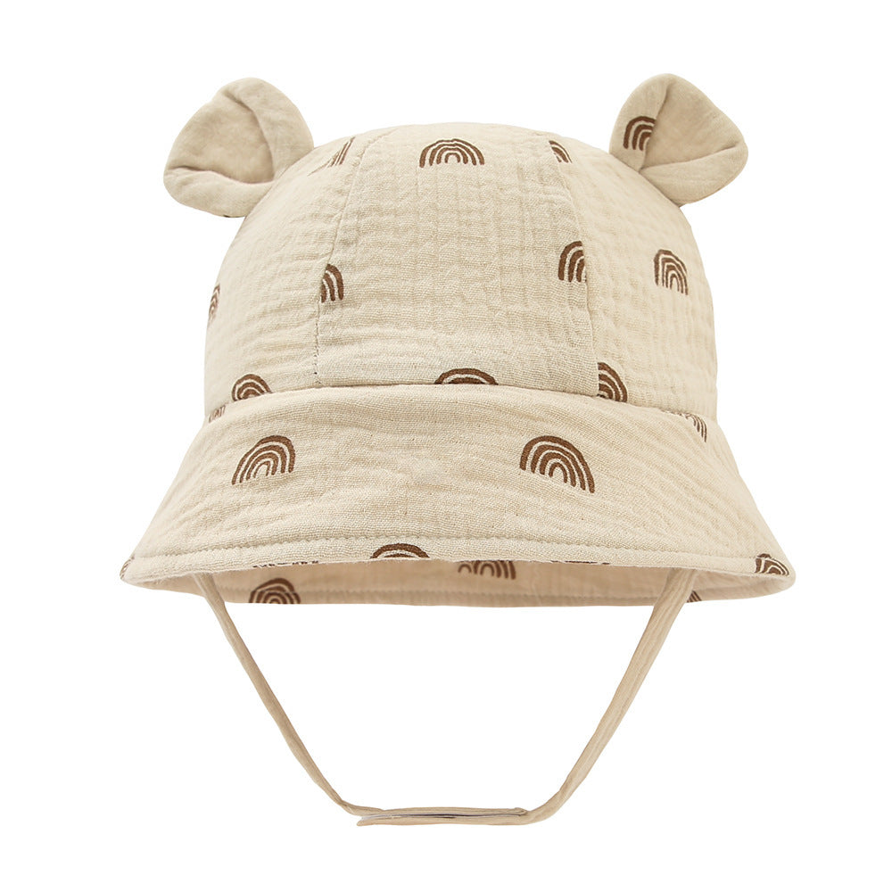 Muslin Baby Sun Hat – Lightweight Summer Bucket Cap