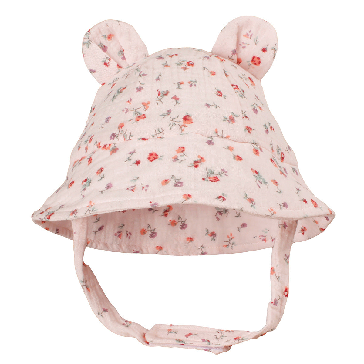 Cute Baby Bear Cotton Sun Hat – Infant Summer Cartoon Fisherman Hat with UV Protection